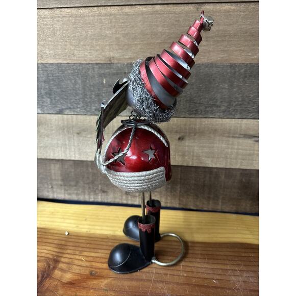 Pier 1 Bobblehead Christmas Santa Claus Tea Light Candle Holder 13” - Picture 6 of 6